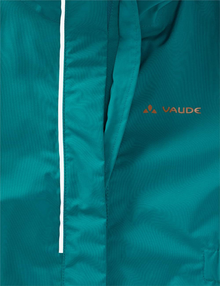 VAUDE Unisex Kinder Kids Rain Coat Girls Jacke 110-116 wave, 110-116 wave