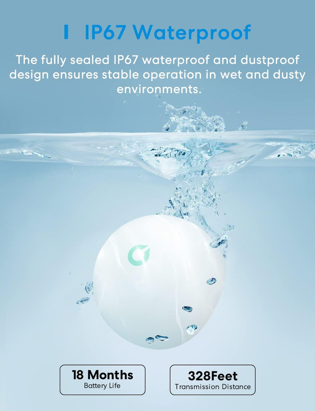 Meross Smart Wassermelder WLAN Wasseralarm 3St. für HomeKit, Wassersensor mit Hub kompatibel mit App