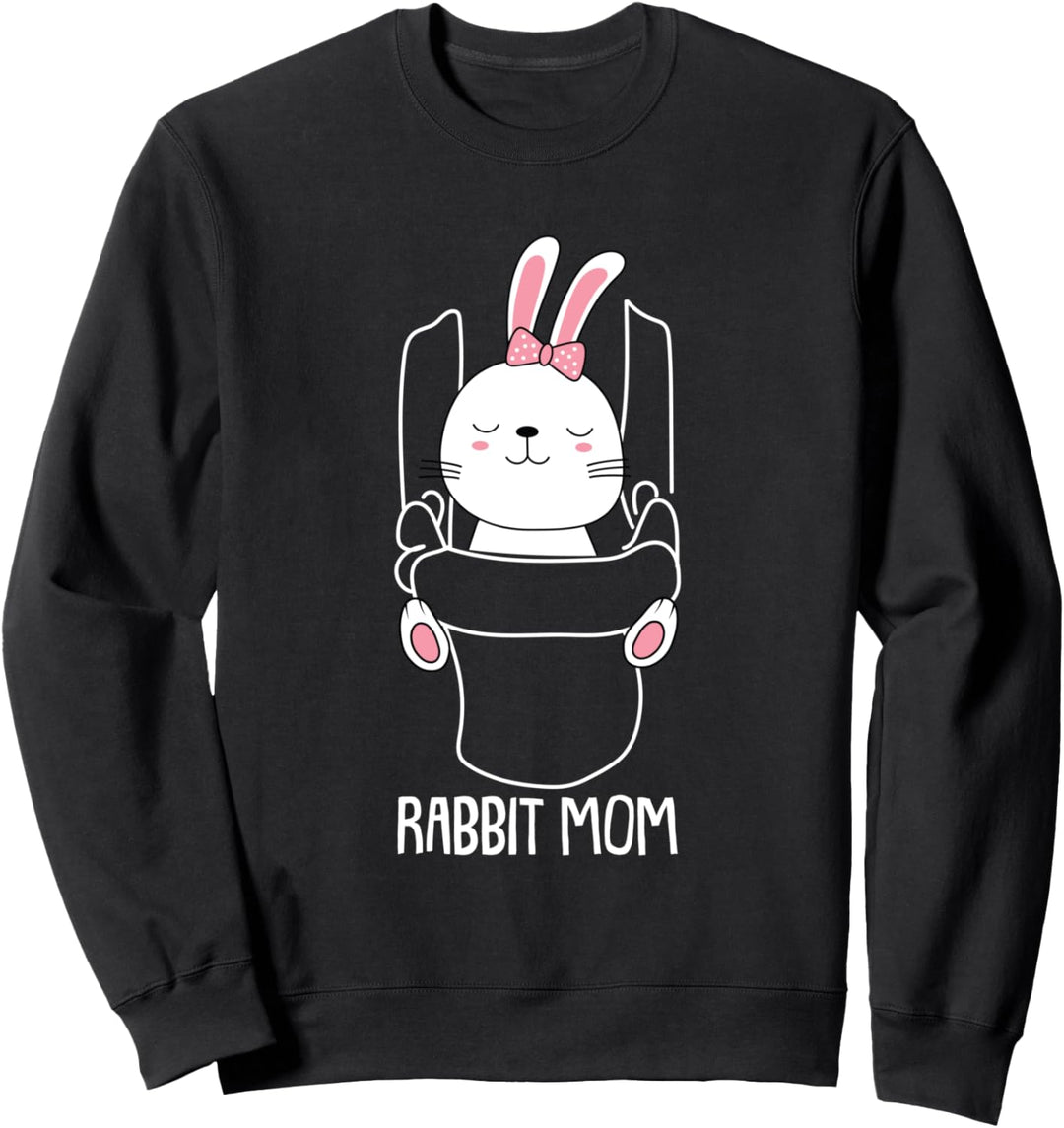 Kaninchen Mama Hase Mama Niedlich Haustier Tier Mama Mama Sweatshirt