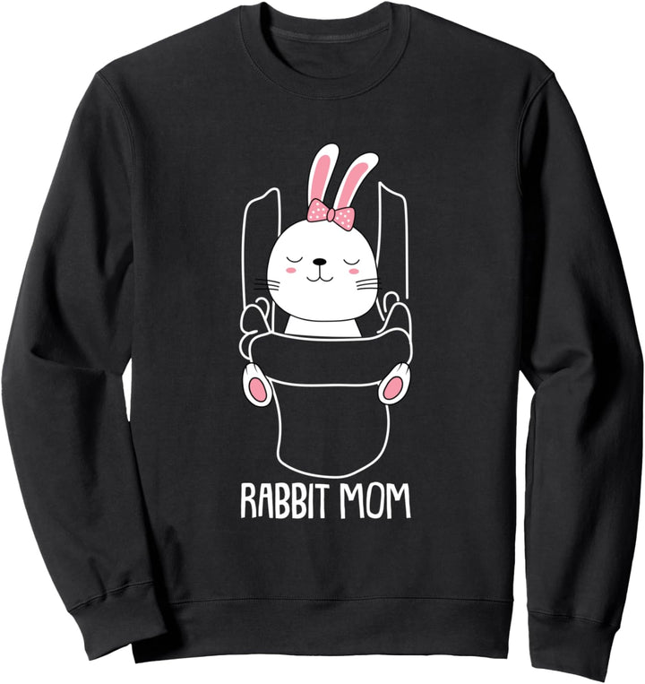 Kaninchen Mama Hase Mama Niedlich Haustier Tier Mama Mama Sweatshirt