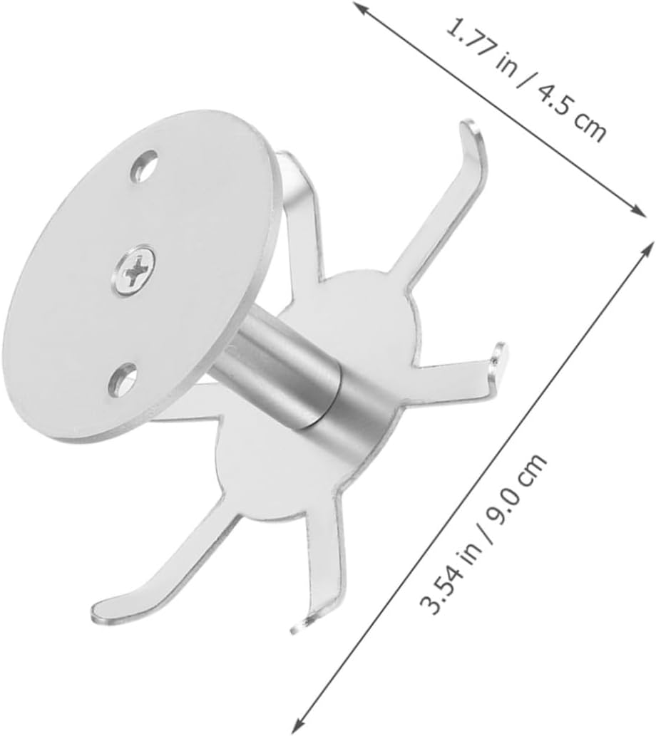 AOKWAWALIY 2 x Haken für Pfannen, Topf, Schöpflöffel, Haken, strapazierfähig, Kleiderständer, Küchen