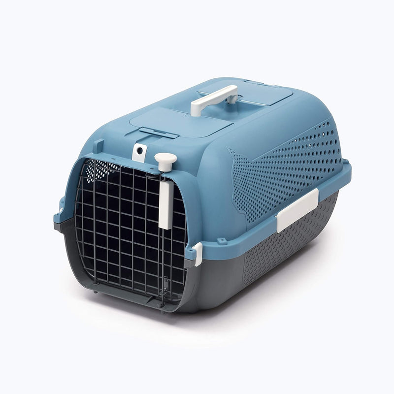 Transportbox für Katzen, Mittel, Blaugrau