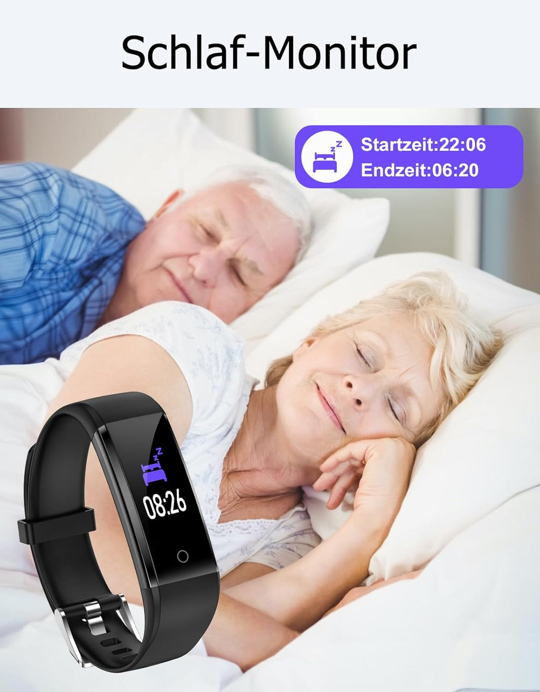 GRV Schrittzähler Uhr Ohne Bluetooth/App/Handy für Damen Herren Kinder,Fitness Tracker Fitnessuhr mi