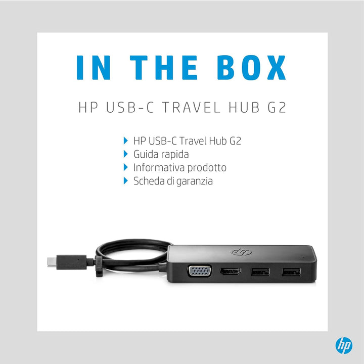 HP 7PJ38AA USB-C Reisehub G2