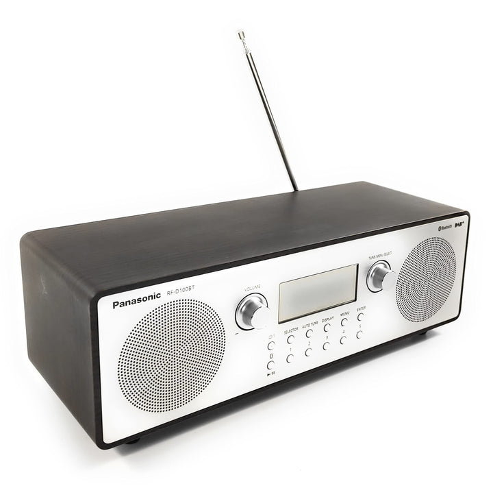 Panasonic RF-D100BTEGT Digitalradio im Retro-Design (Stereo Klang, DAB+, UKW Tuner, Netz- und Batter