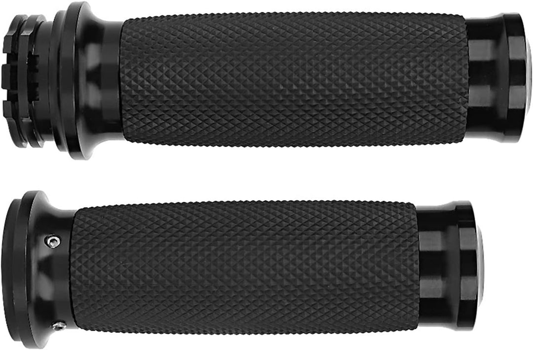 Gorgeri Motorrad Lenkergriffe, 1 Paar Universal Motorrad 25mm Handgriff Aluminium + Gummi Anti-Rutsc