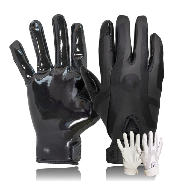 SDukes Prime 1.0 American Football Handschuhe Gloves Receiver Empfänger L Schwarz, L Schwarz