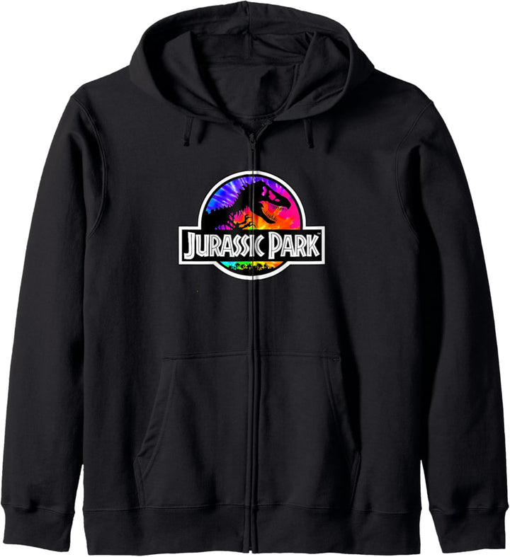 Jurassic Park Tie Dye Classic Logo Kapuzenjacke