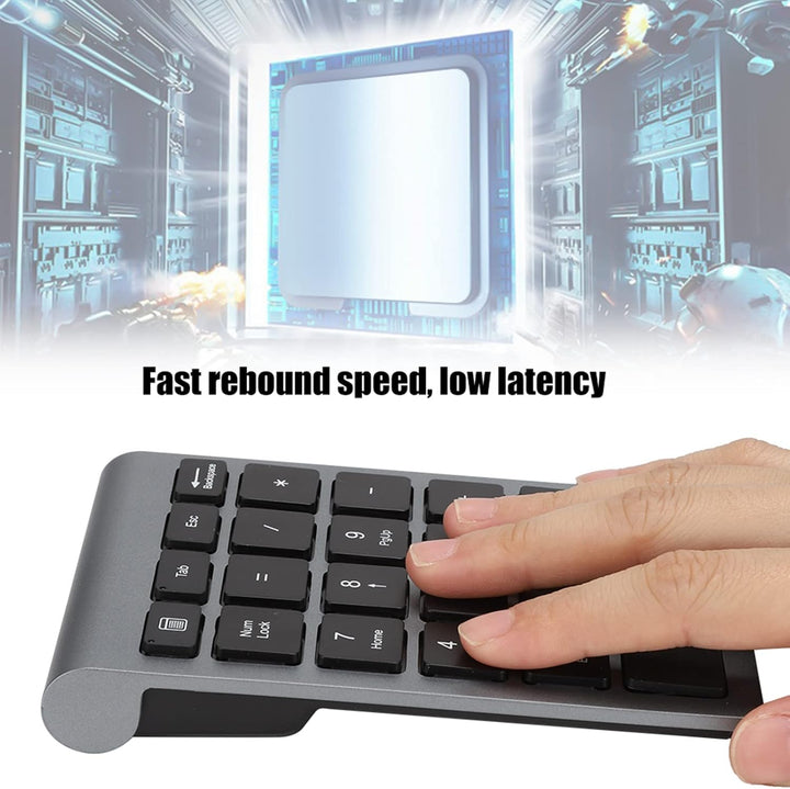 Kabelloser Numpad-Nummernblock, USB- oder 2,4-G-Wireless-Nummernblock, Batteriebetriebene Finanzbuch