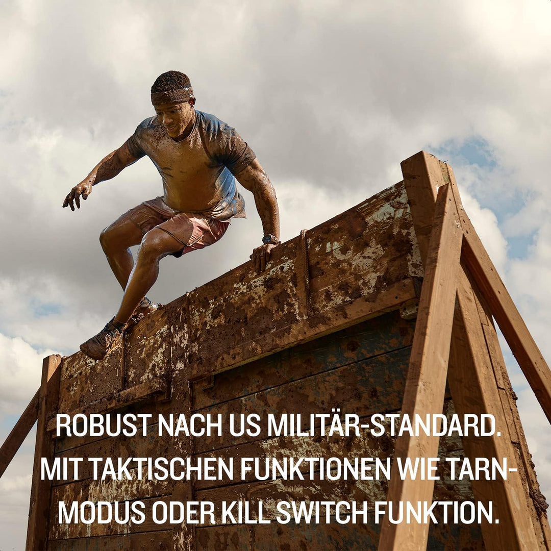Garmin Instinct 2 Solar Tactical – robuste GPS-Smartwatch mit unendlicher Akkulaufzeit im Smartwatch