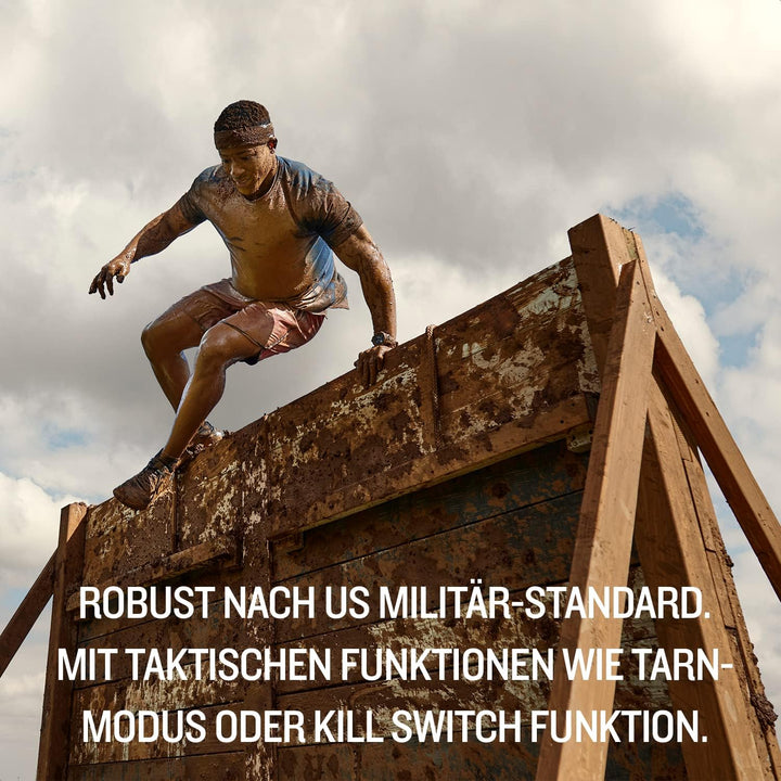 Garmin Instinct 2 Solar Tactical – robuste GPS-Smartwatch mit unendlicher Akkulaufzeit im Smartwatch