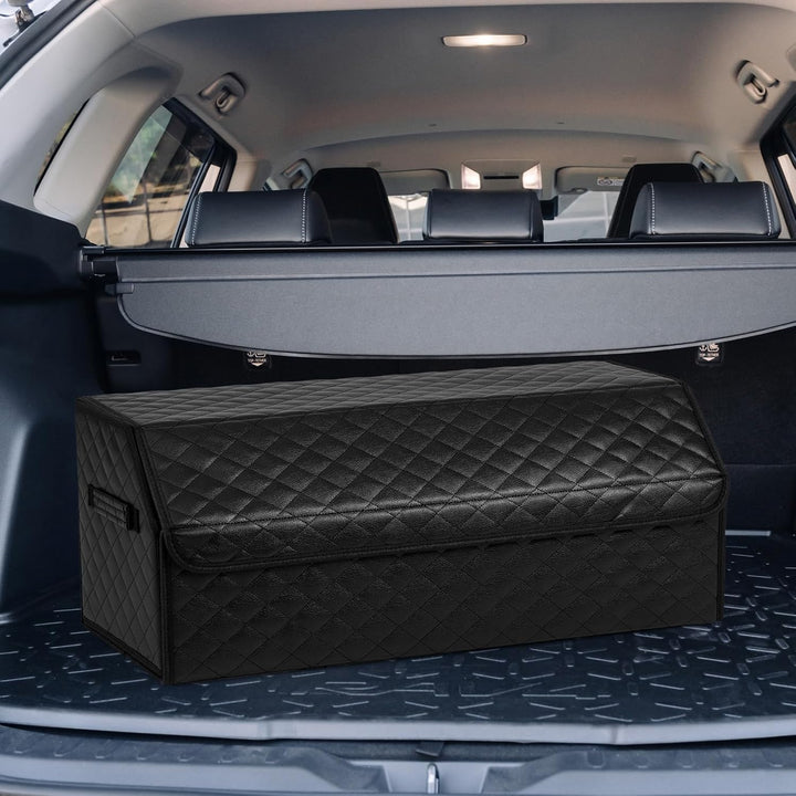 COSTWAY Auto Kofferraum mit Deckel, 51 L Kofferraum-Organizer faltbar, SUV Limousine Aufbewahrungsbo