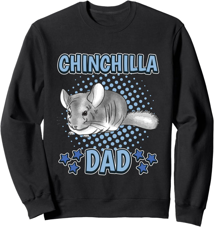 Herren Chinchilla Dad Papa Vatertag Chinchilla Sweatshirt