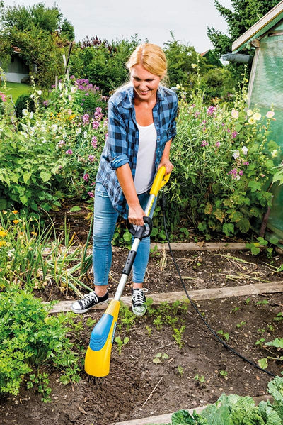 GLORIA Gardenboy PLUS | Elektrischer Bodenkrümler | Motorhacke/Gartenhacke und Kultivator mit 8 cm A