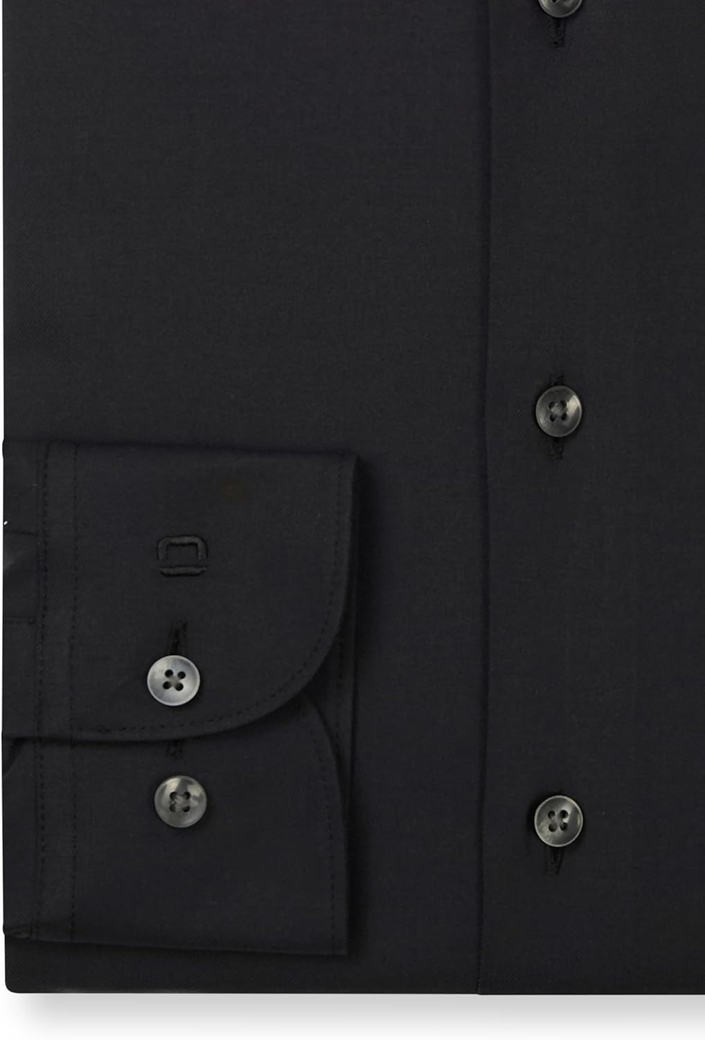 OLYMP Herren Oberhemd Langarm Luxor.24.Seven,Twill,modern fit,Global Kent 37 Schwarz 68, 37 Schwarz