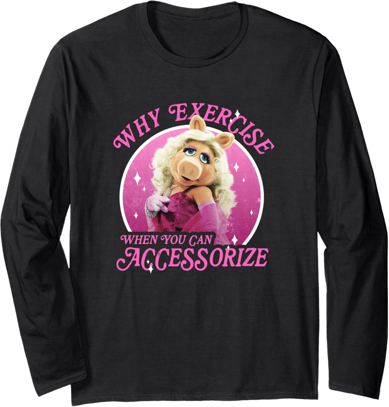 Disney The Muppets Miss Piggy Why Trainingszubehör Langarmshirt