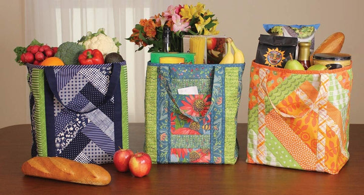 June Tailor Inc Quilt As You Go Shoppers Tragetaschen, 3 Stück
