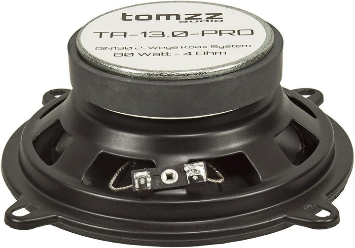 tomzz Audio 4000-997-1 TA 13.0-Pro Koaxial 2-Wege Lautsprecher Set 130mm 50 Watt Lautsprecher Satz