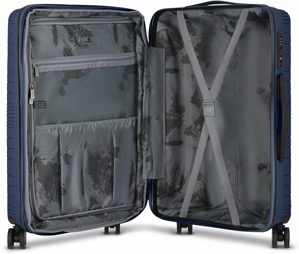 Franky Dallas 3.0 Hartschalen-Koffer gross | Reisekoffer - Trolley ausgestattet mit 4 Rollen, einem