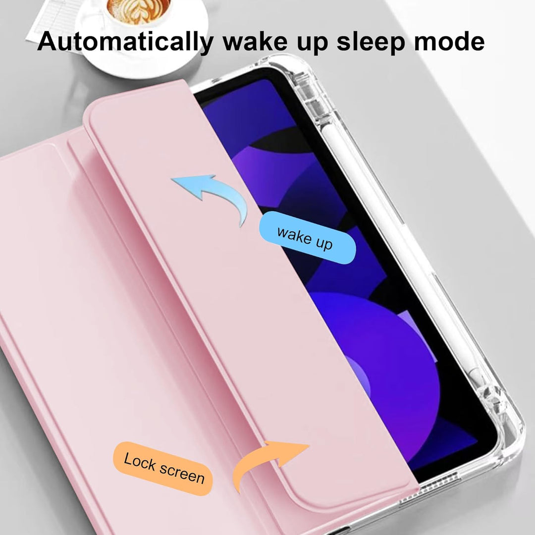 Schutzhülle für Honor Pad 10 Zoll mit Stifthalter + [1 Stück] Hartglas-Displayschutz, transparente S