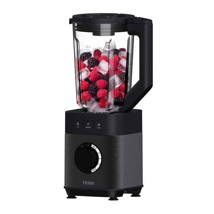 Haier Mixer mit Ice-Crush-Funktion & Smoothie Maker, 1200W I Standmixer mit 1,7L Glasbehälter & 0,6l