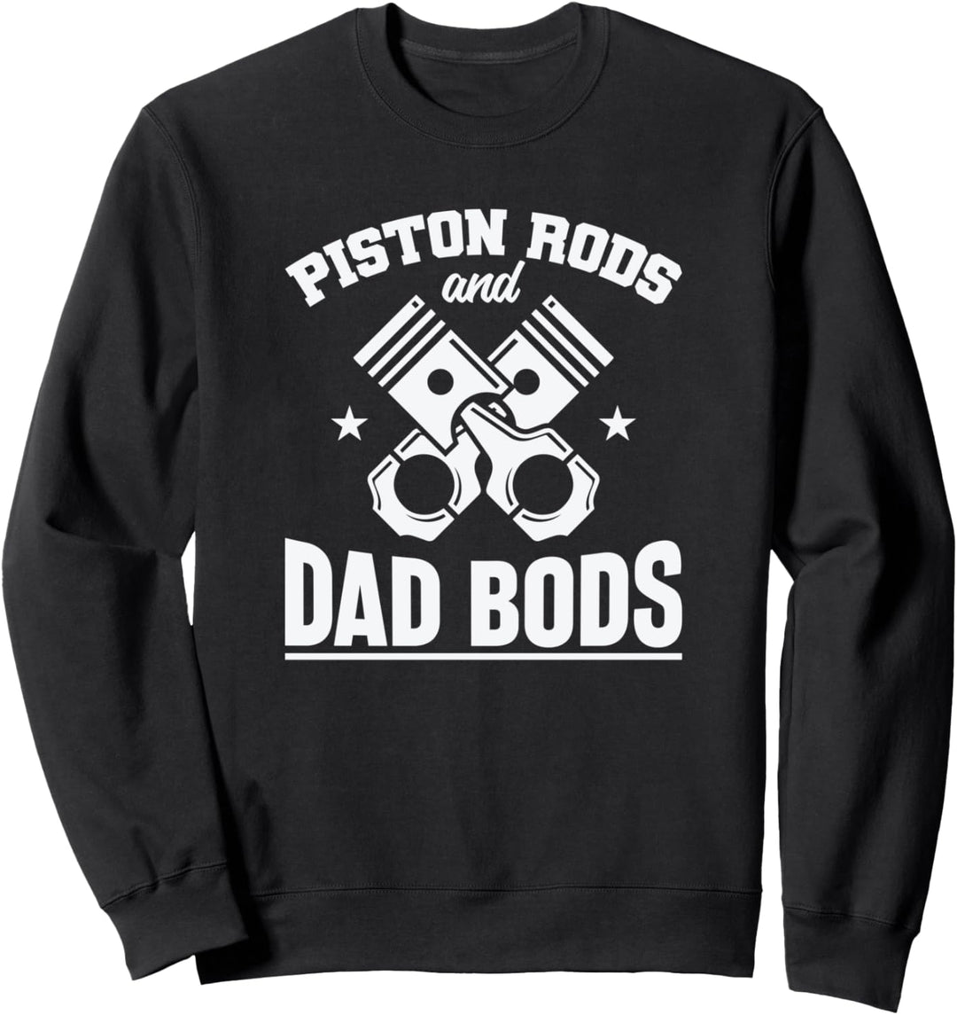 Kolbenstangen und Papa Bods Automechaniker Sweatshirt