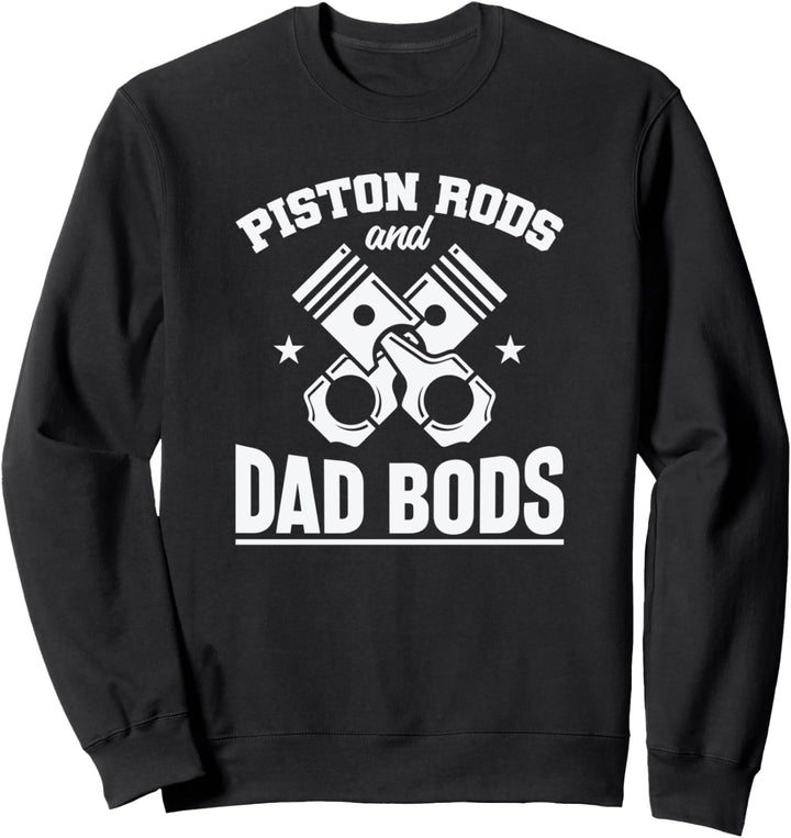 Kolbenstangen und Papa Bods Automechaniker Sweatshirt