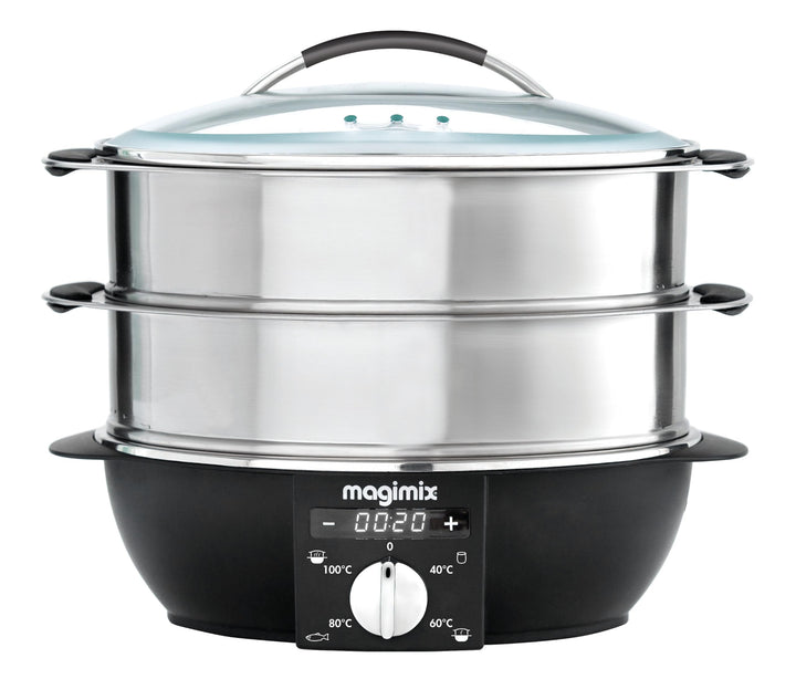 magimix Dampfgarer 1900 W,2 Ebenen 5,5 L, Edelstahl