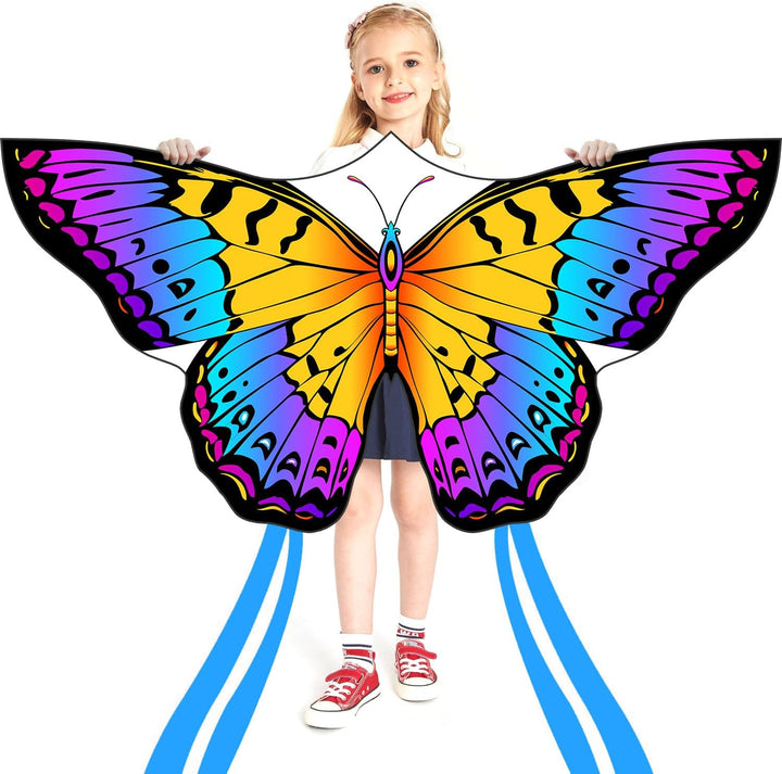 HONBO Schmetterling Drachen Butterfly Kites, flugdrachen für Kinder und Erwachsene,120x95cm with Lon