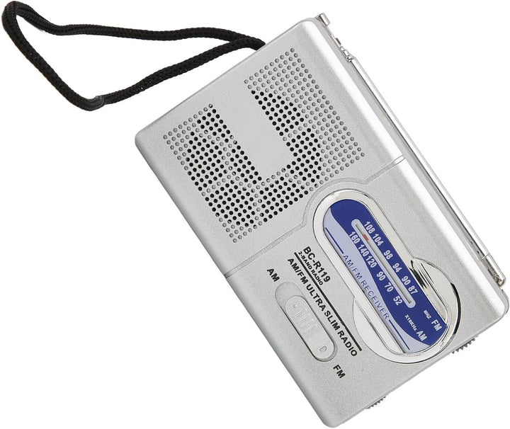 Tragbarer Radio-Transistor, Hervorragender Empfang auf Batteriebetriebenem UKW/MW-Radio mit Kopfhöre