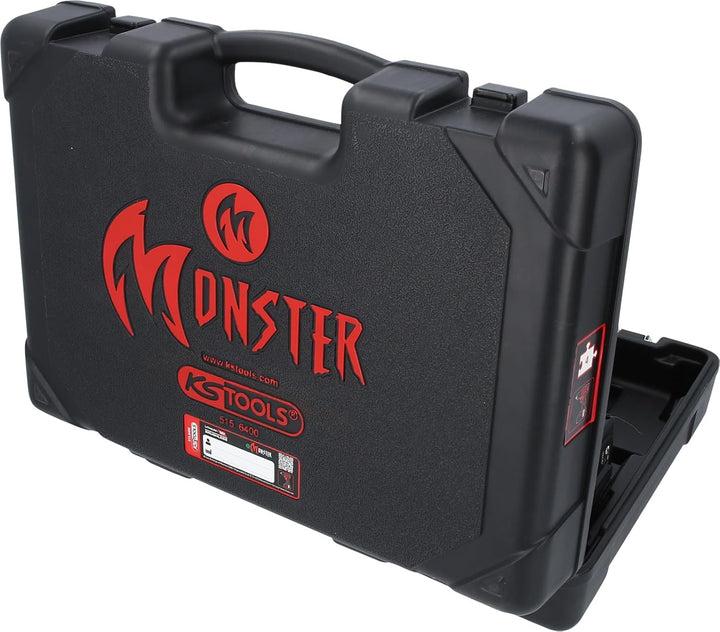 KS Tools 515.6400 eMONSTER Brushless-Akku-Bohr-Schrauber-Satz, 4-tlg