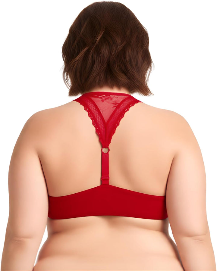 Curve Muse Damen Übergrösse Bügel Hochdrücken 1 Tasse hinzufügen Bügel Perfekte Form Spitzen-BHS 70B