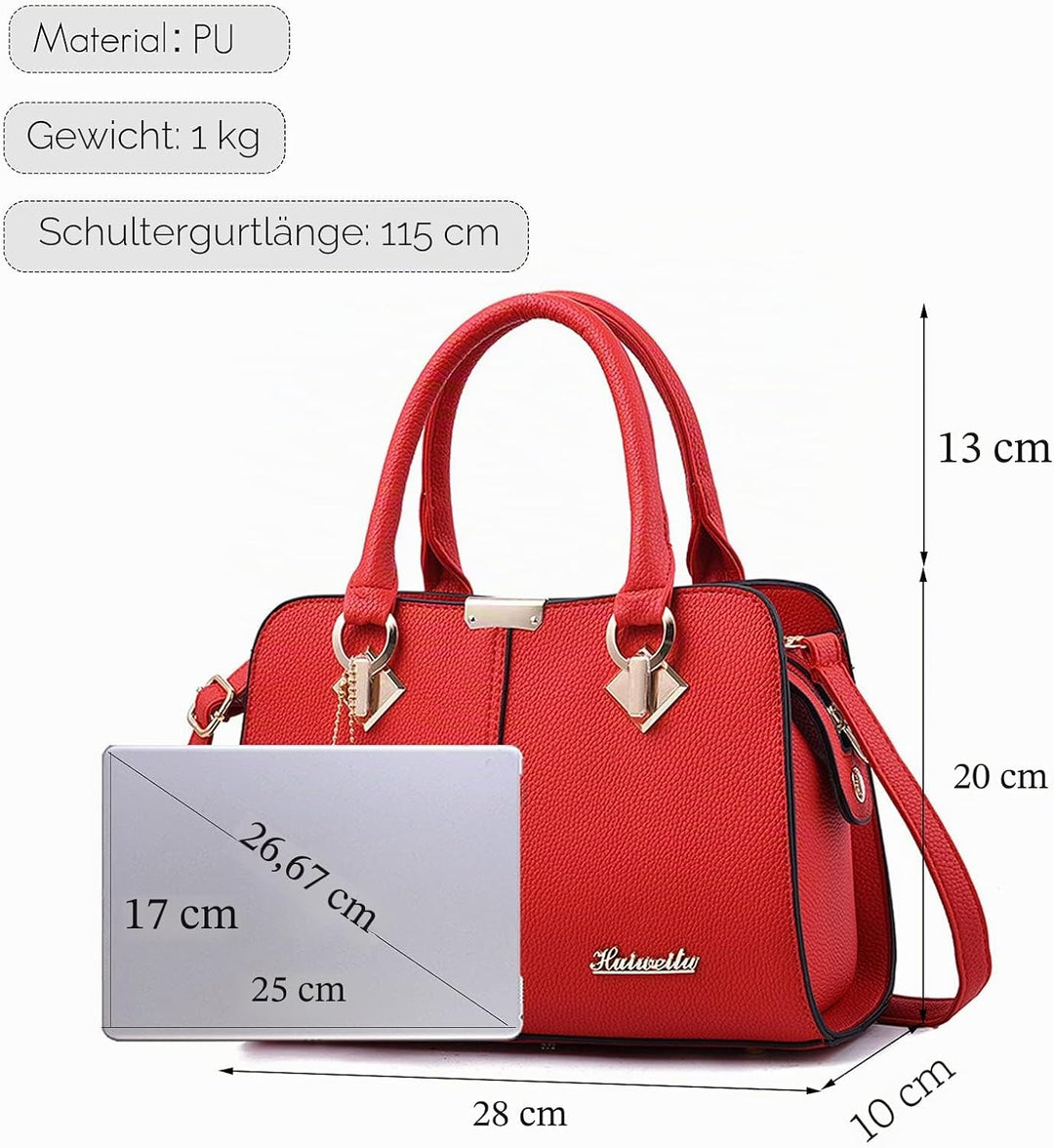FANDARE Damen Handtasche Umhängetasche Frauen Schulterbeutel Shopper Tote Reise Henkeltasche Schulte