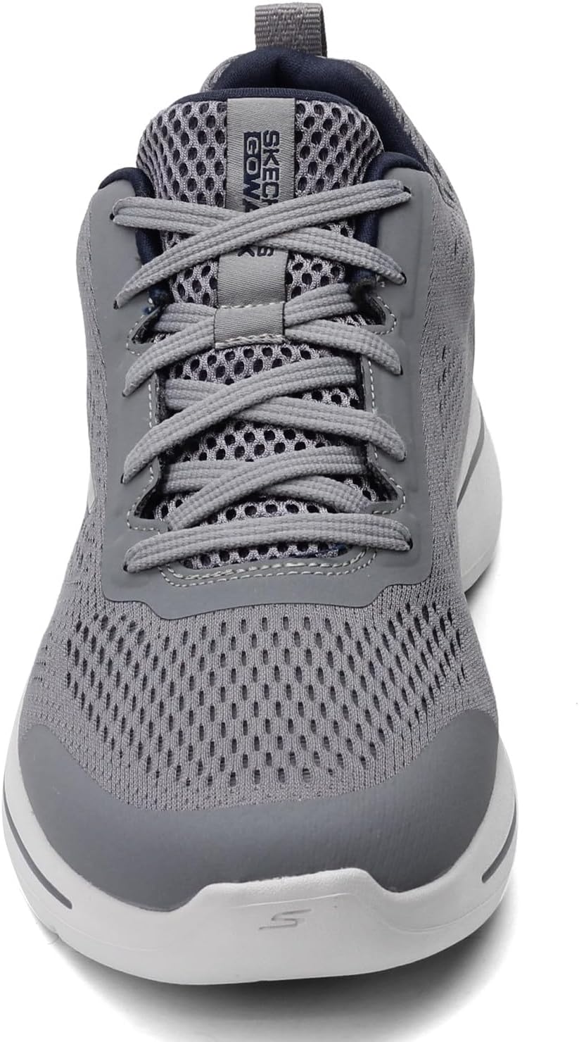 Skechers Herren Go Walk Arch Fit Idyllic Sneaker 42.5 EU Grau Marineblau, 42.5 EU Grau Marineblau