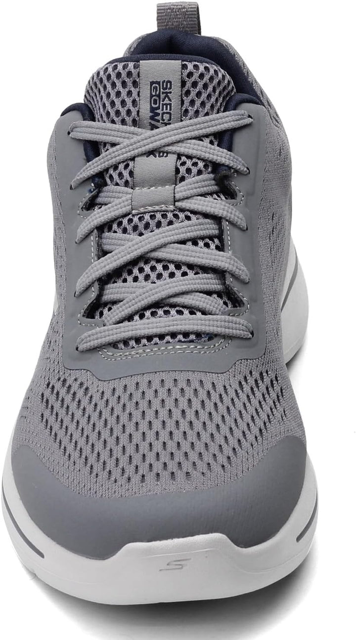 Skechers Herren Go Walk Arch Fit Idyllic Sneaker 42.5 EU Grau Marineblau, 42.5 EU Grau Marineblau