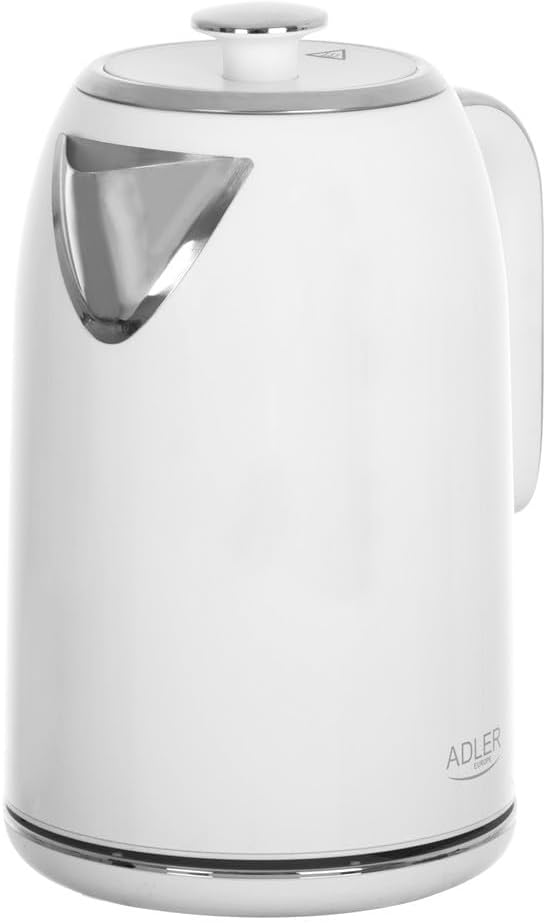 ADLER Metallkessel 1,7 l, STRIX-Steuerungssystem, Edelstahl, Silber 1.7 Liter Silber, 1.7 Liter Silb