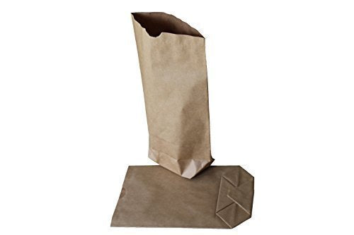 Kreuzbodenbeutel aus Papier braun - 2-LAGIG - 36 x 52 cm für 10 kg (50 Stück), 50