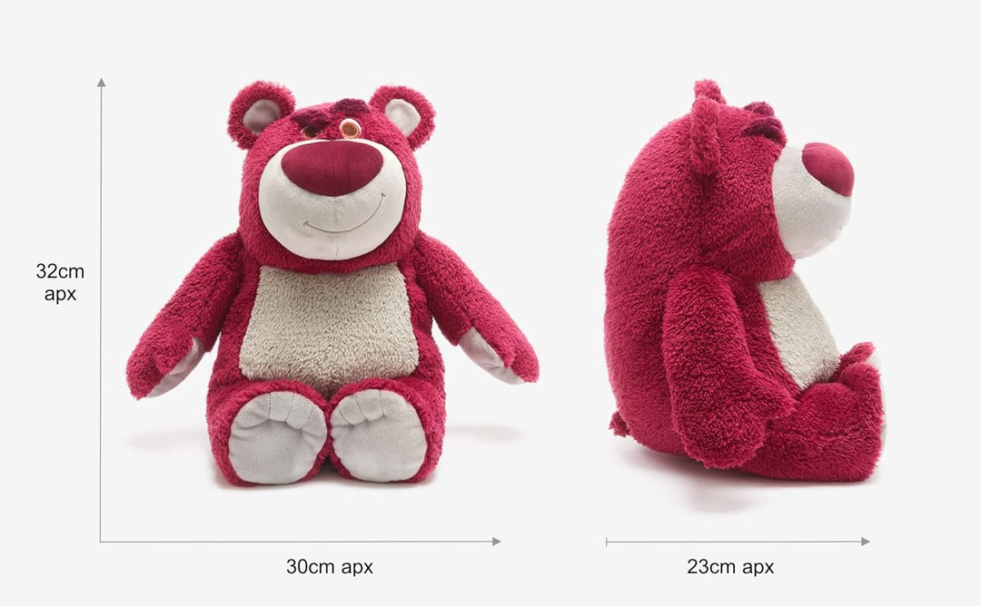 Disney Store Offizielles grosses Kuscheltier Lotso Knuddelbär, Toy Story, 32 cm, Kuscheltier des Fla