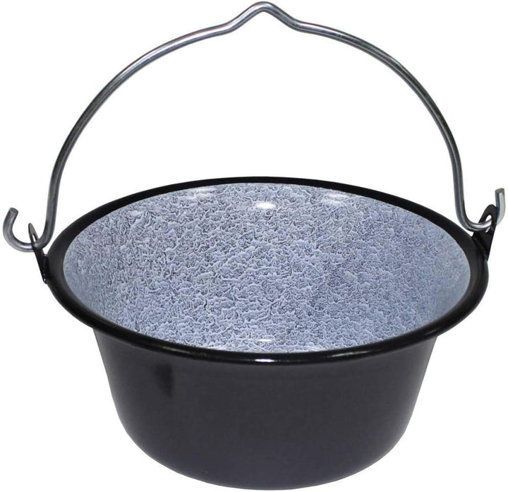 Ungarischer Gulaschkessel aus bruchsicherem Emaille Outdoor Camping Lagertopf verschiedene Grössen (