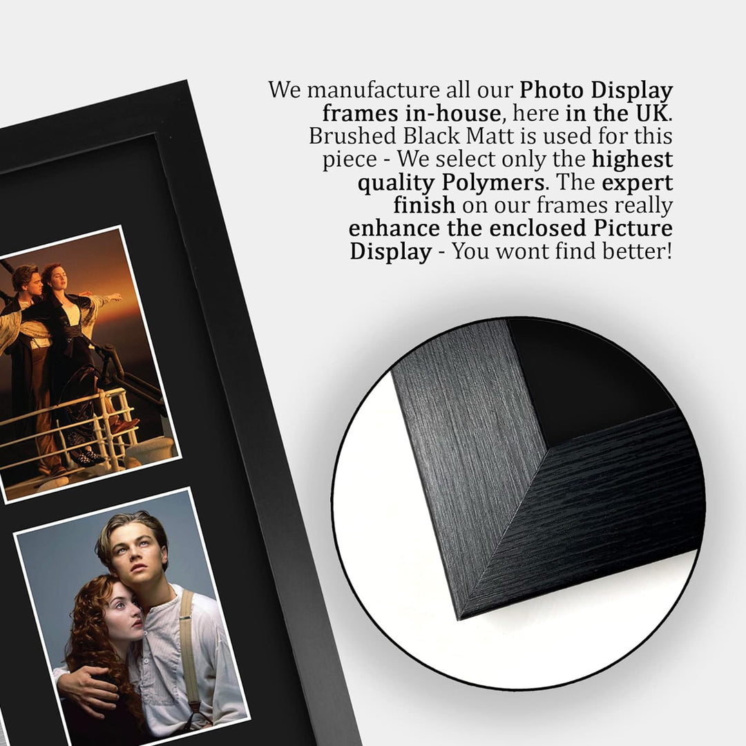 HWC Trading FR A3 Leonardo DiCaprio Titanic Gifts Autogramm Bild für Film-Fans, gerahmt, A3 Leonardo