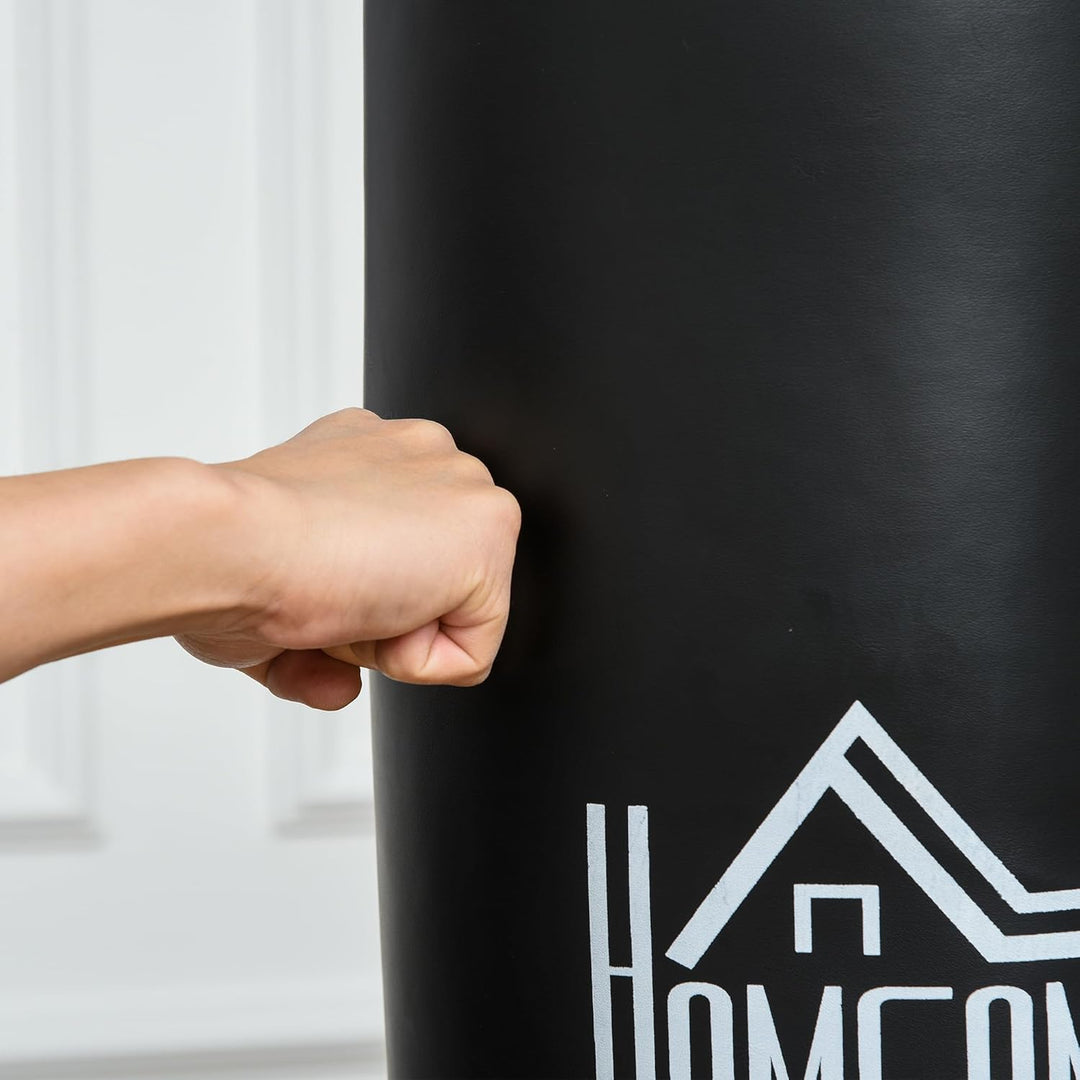 HOMCOM Standboxsack Stehend Freistehender Boxsack mit Saugnapf-Basis Boxpartner Erwachsene Heavy Dut