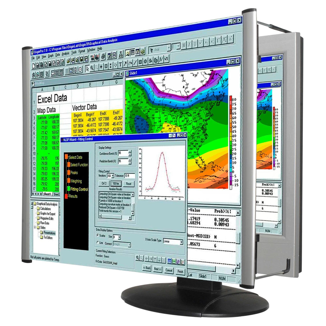 Kantek Standard-Blendschutzfilter für 35,8 cm (14,1 Zoll) LCD/Notebook-Displays 24" Widescreen farbl