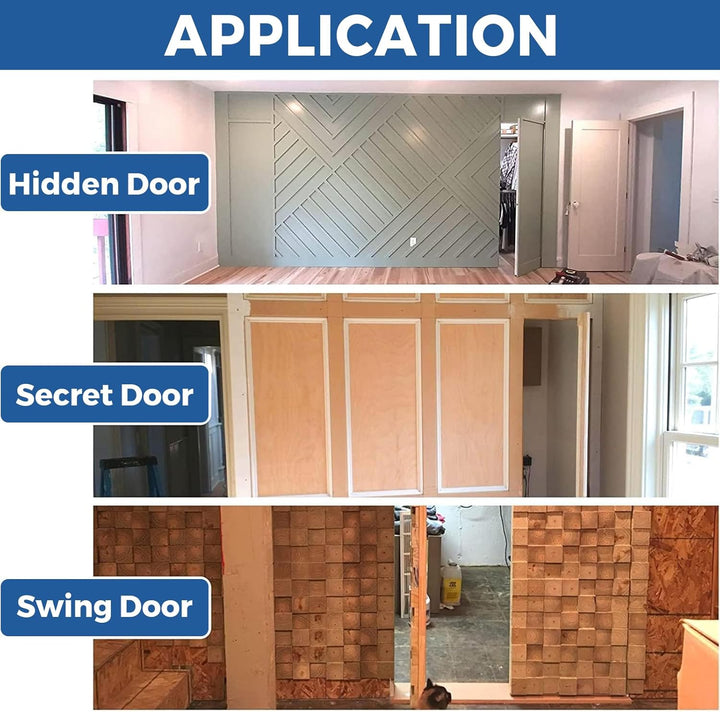 TamBee Pivot Hinge Verstecktes Türscharnier für Geheimtüren, Geheimtürscharniere, Drehscharniere für