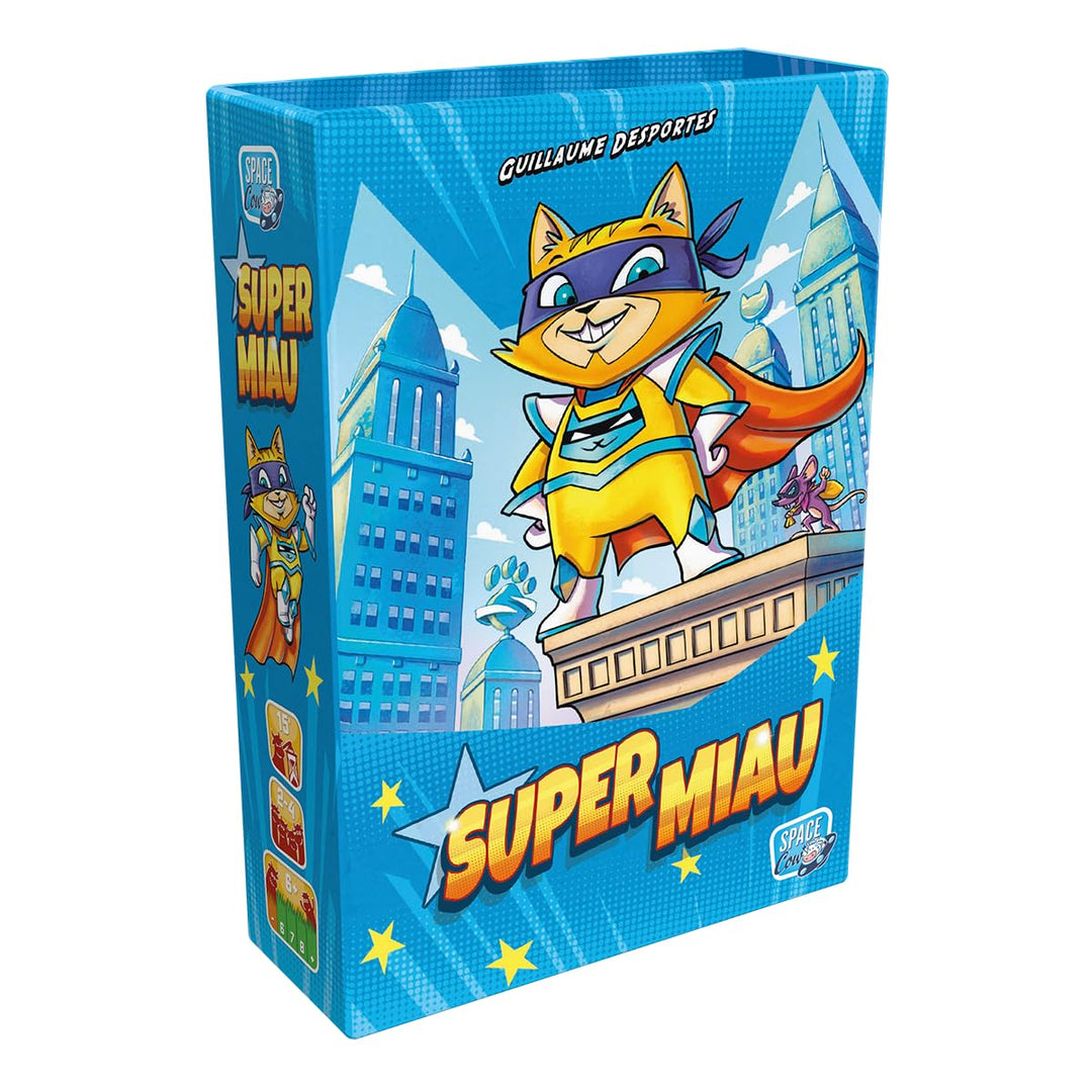 Space Cow, Super MIAU, Kinderspiel, Kartenspiel, 2-4 Spieler, Ab 6+ Jahren, 15 Minuten, Deutsch