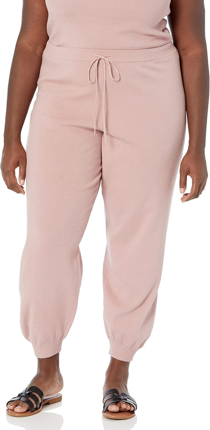 The Drop Maddie superweiche Strick-Jogginghose mit lockerer Passform, für Damen L Zephyr Pink, L Zep