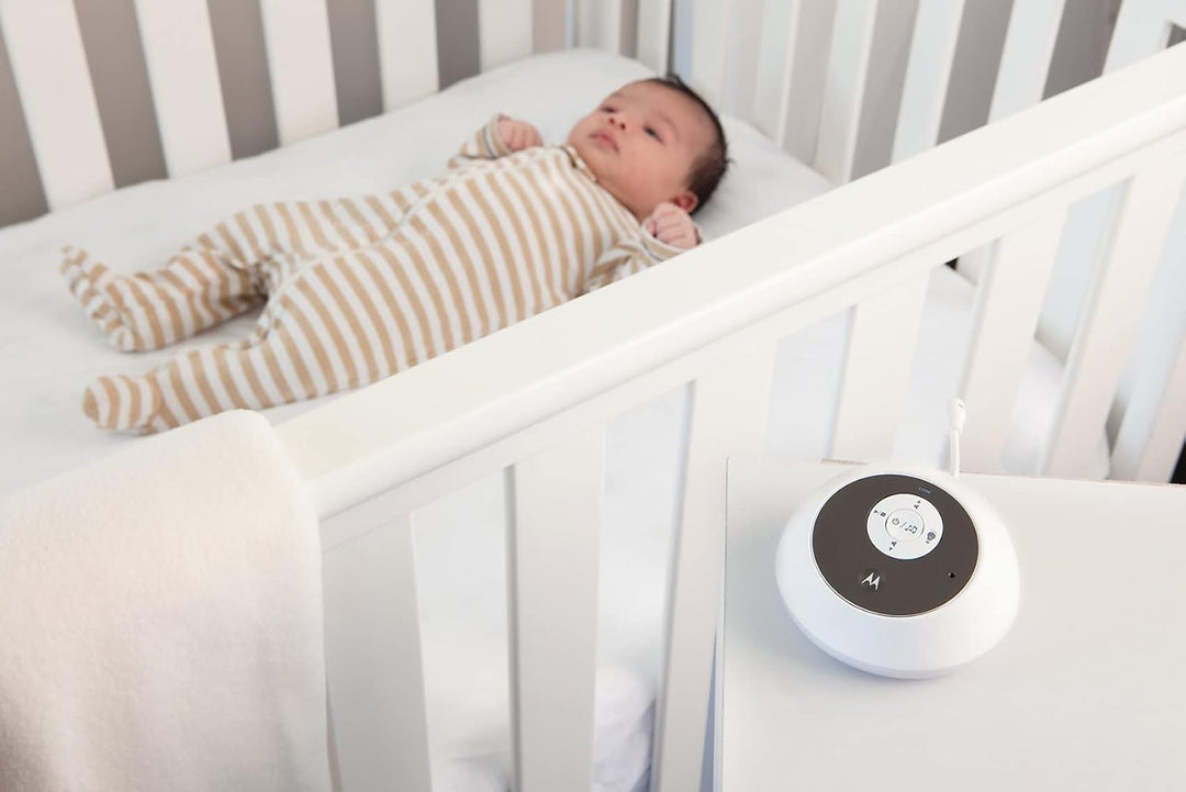 Motorola Baby MBP161TIMER - Digitales Audio Babyphone mit Display und Baby Care Timer - Weiss MBP 16