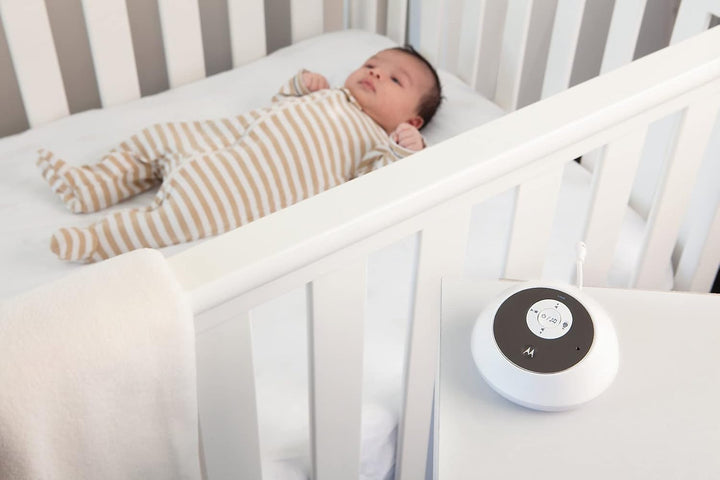 Motorola Baby MBP161TIMER - Digitales Audio Babyphone mit Display und Baby Care Timer - Weiss MBP 16