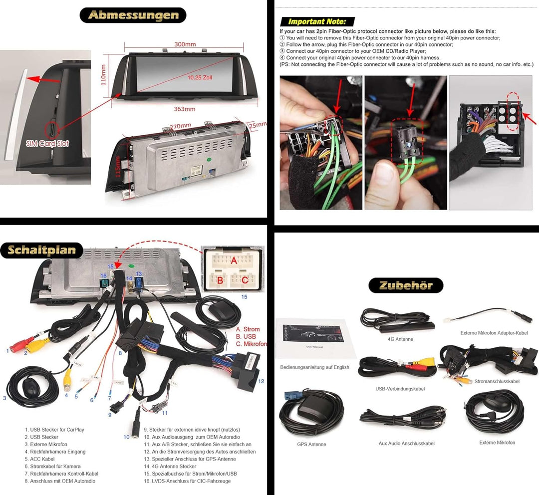 Erisin 10.25 Zoll 4GB+64GB Android 12 Autoradio Bluetooth GPS Navigation für BMW 5er F10/F11 2013-20