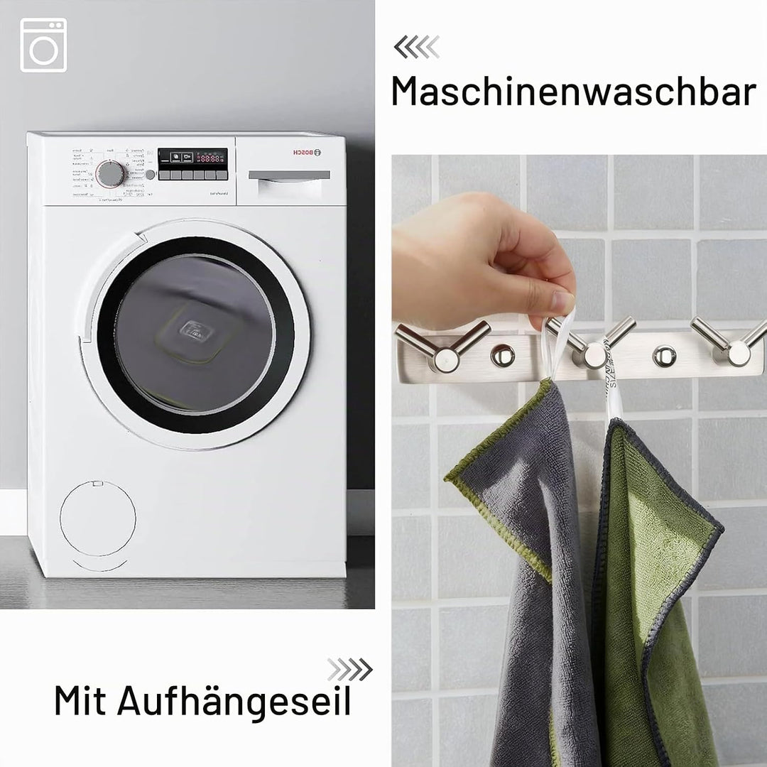 PETTOM 2 Stücke Hundehandtuch Extra Saugfähig Mikrofaser 130 * 75cm, Handtuch Hund mit Hand Taschen