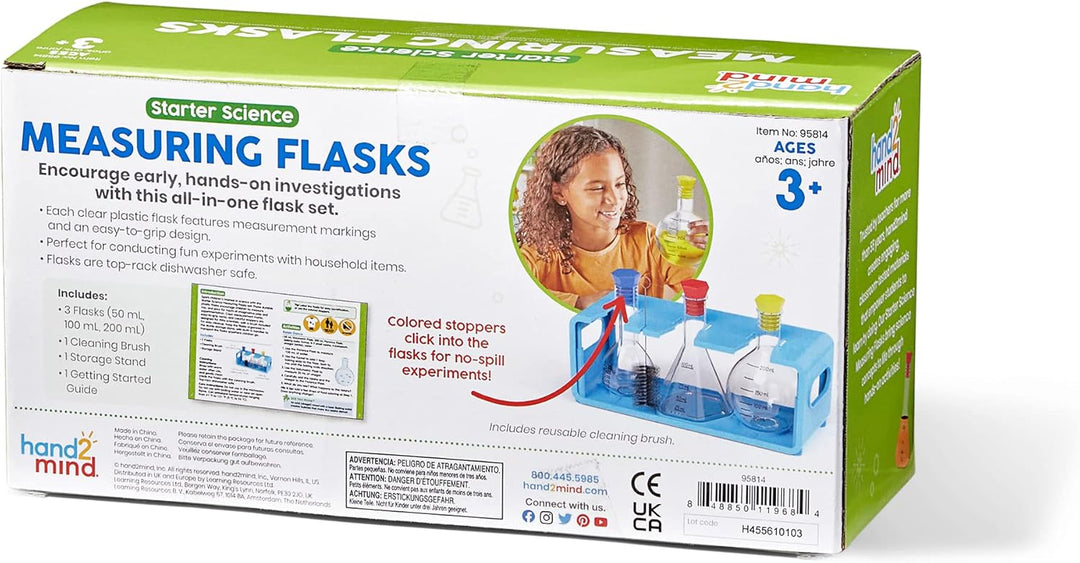 Learning Resources Naturwissenschaftliches Einsteigerset mit Messkolben, Kunststoff-Messbecher für K
